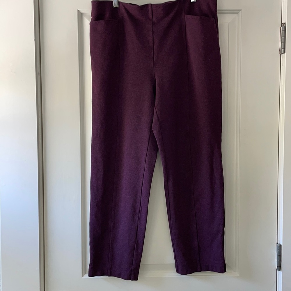 Chico’s ladies deep purple pants